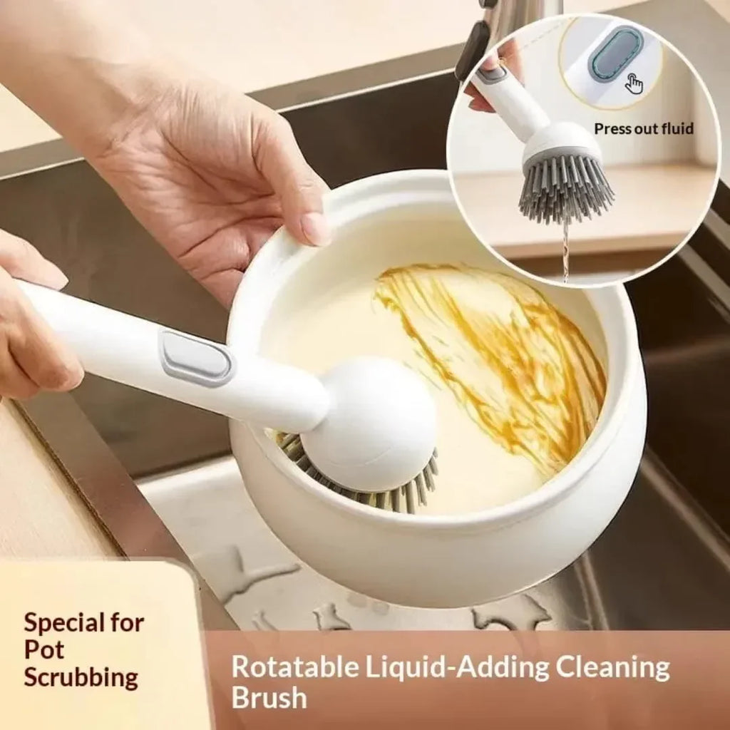 Soap Dispensing Cleaning Brush | Built-In Liquid Dispenser | Buy 1 Get 1 Free🔥
