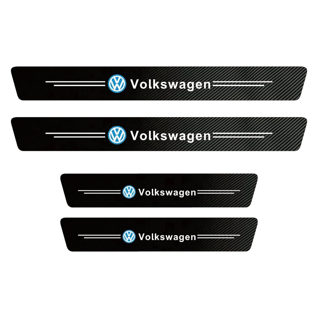 EmblazeR - Carbon Fiber Door Sill Protector 9Pcs