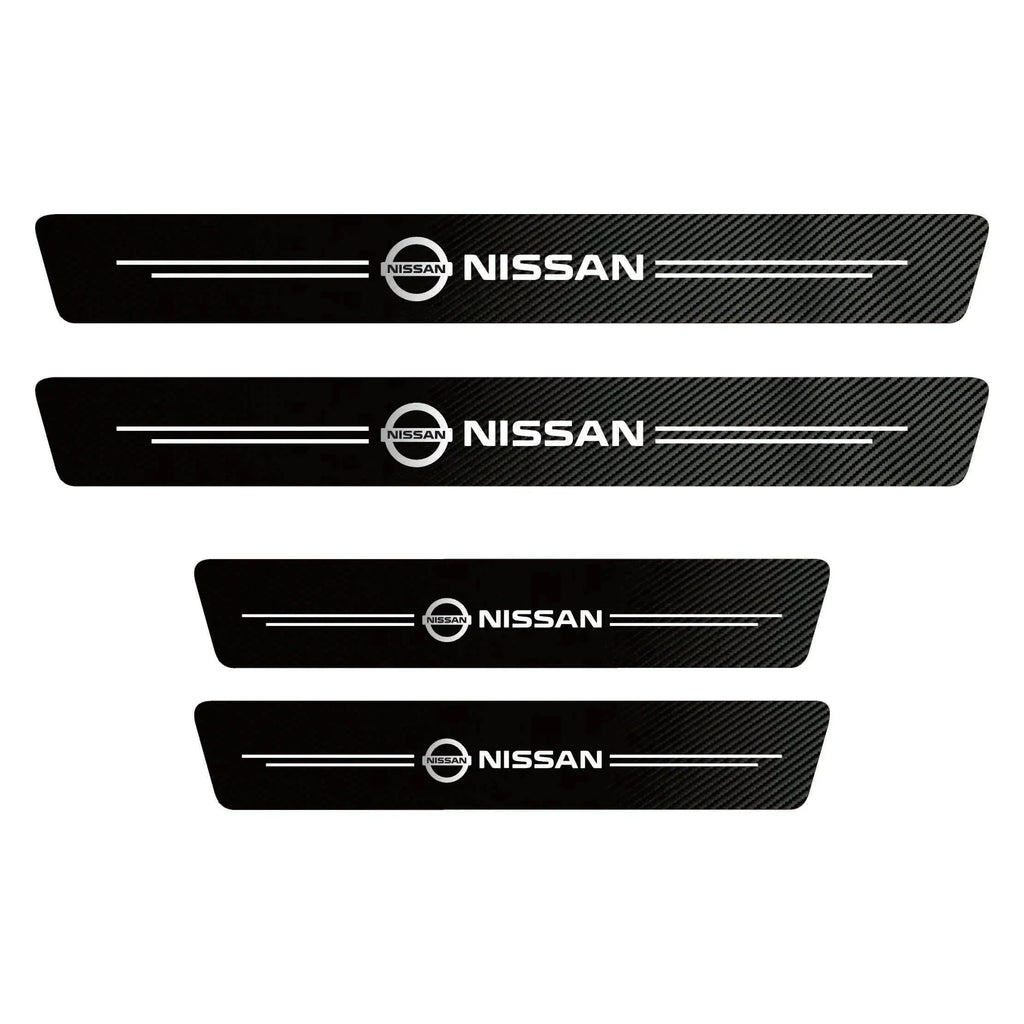 EmblazeR - Carbon Fiber Door Sill Protector 9Pcs