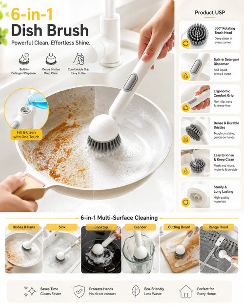 Soap Dispensing Cleaning Brush | Built-In Liquid Dispenser | Buy 1 Get 1 Free🔥